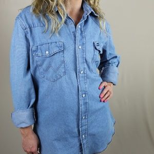 VTG 1980's Wrangler Denim Shirt